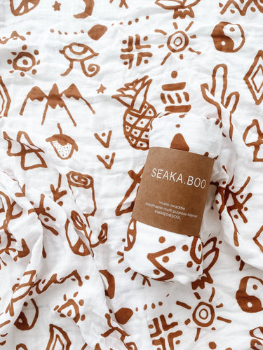 Bali Brown Bamboo/Cotton Wrap